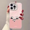 Four Pandas Are Suitable for Apple 15Promax Mobile Phone Case iPhone16Pro Cute 14Pro Girl 17 New Models