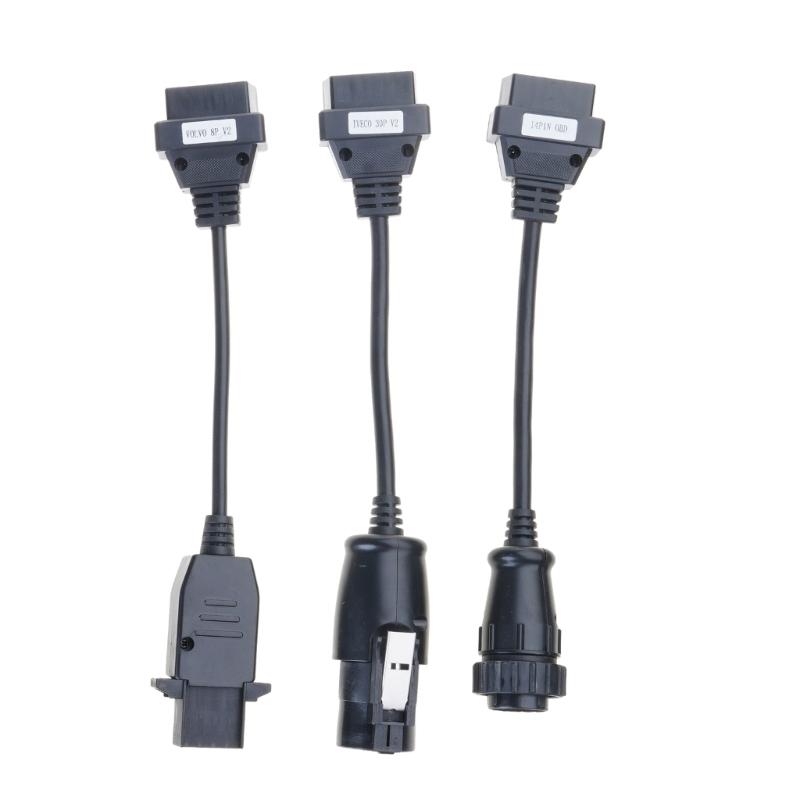 8 buc Adaptor Convertor Cablu Diagnostic Camion Profesional Construcție ABS Pentru Interfețe Computer Vehicul Comercial