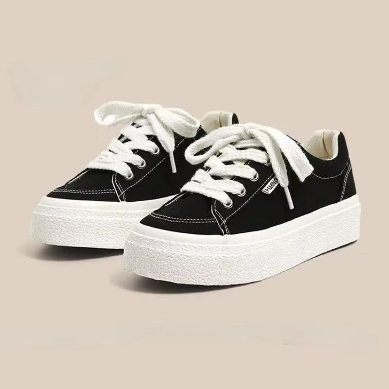 2025 New Red Women Vulcanize Shoes Casual Platform Sneakers Vintage Sports Female Korean Designer Flats Harajuku School Tennis
