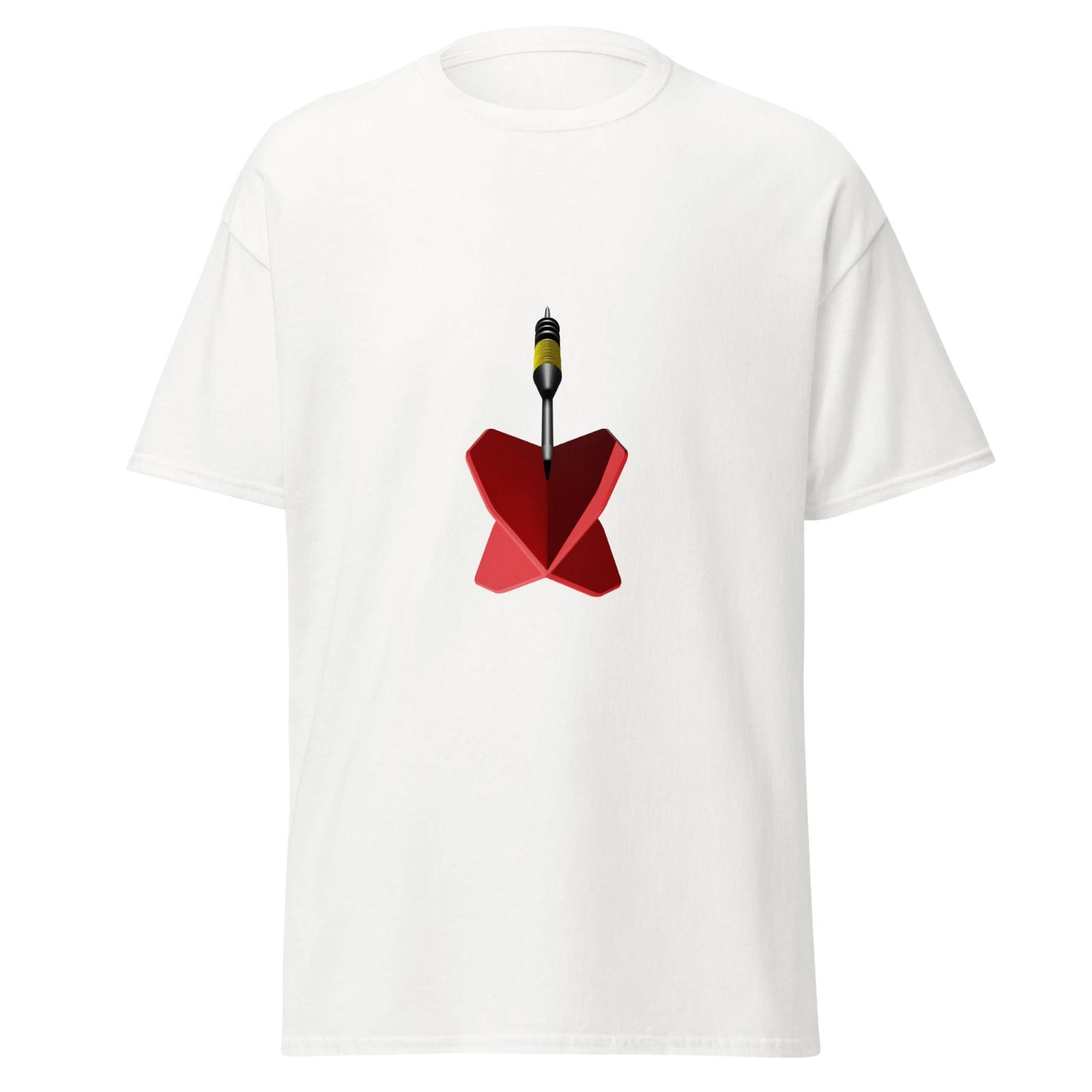 Dart In Action Mens Classic T Shirt 3D Design Funny Novelty Cotton Tee XL