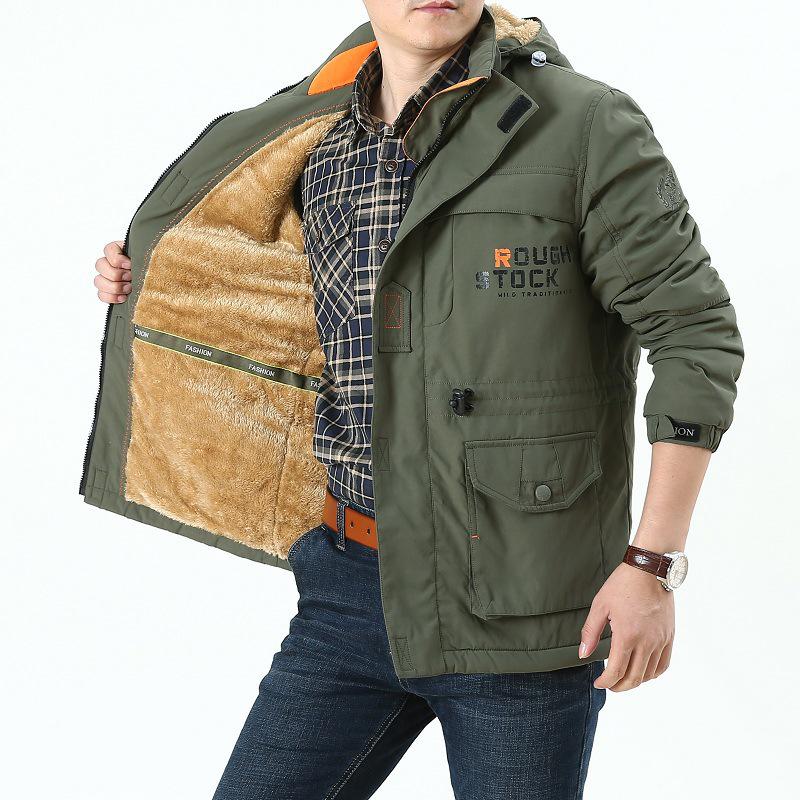 Autumn And Winter Jacket Men 'S Casual Outdoor Waterproof Breathable Plus Velvet Jacket Jacket Men