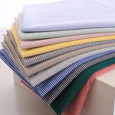 100x170cm 100% Tissu Wide 1mm Stripe 100% Cotton Knitting Elastic Fabric DIY Sewing Clothing ClothHometextile Tela Sewing