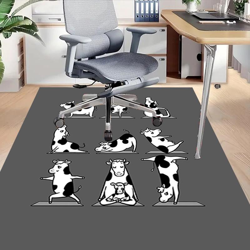 1PC yoga cow Extra Large Non Slip Floor carpet, Office, family, bedroom Large Area Rug Indoor Rugs, Vibrant Colors