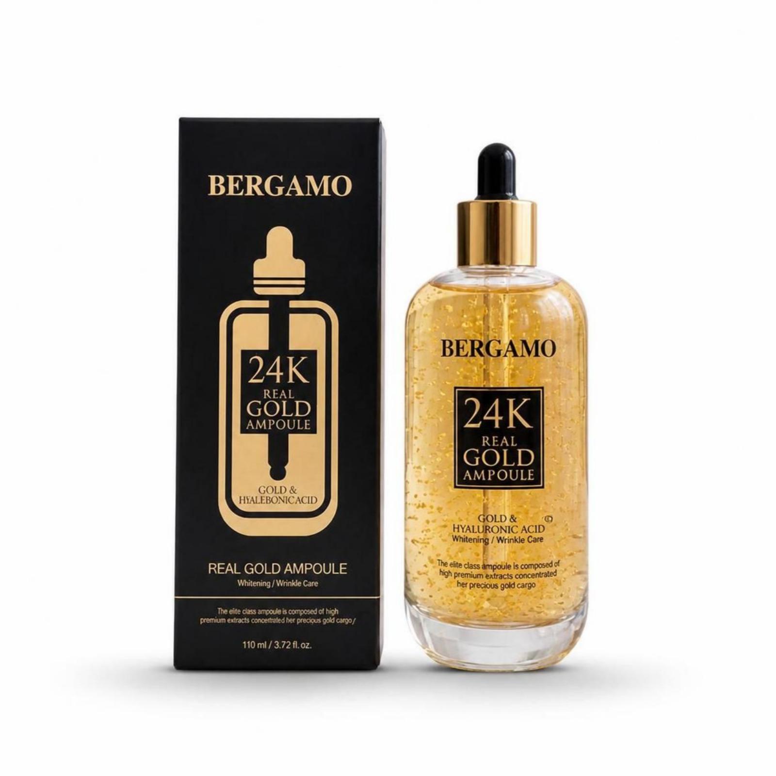 BERGAMO 24K Luxury Gold Ampoule Anti-Aging & Firming Facial Serum 110ml 110ml x 1 pc