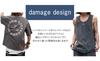 WEGO Distressed Tank Summer Size Sumikuro Men's Top, Sleeveless, Outfit, Streetwear, Gift, L,