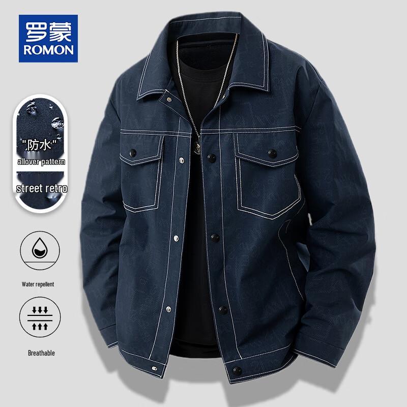 ROMON Men's Business Casual Waterproof Jacket
