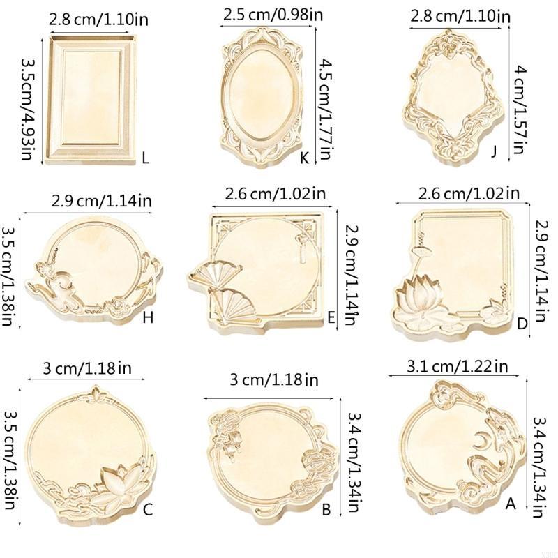 Photo Frame Wax Seal Stamp Relief Can Hold Photos Sealing Stamp Head for Card X3UC