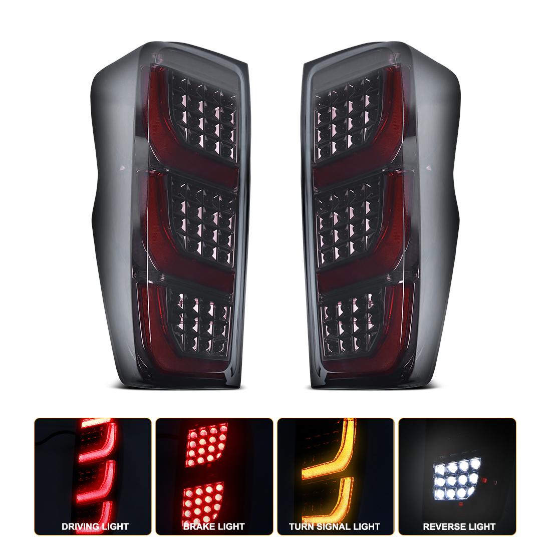 

1 Pair Car LED Tail Light Assembly For Isuzu Dmax D-max 2021 2022 2023 2024 Rear Turn Signal Brake Reverse Lights Taillight 12V