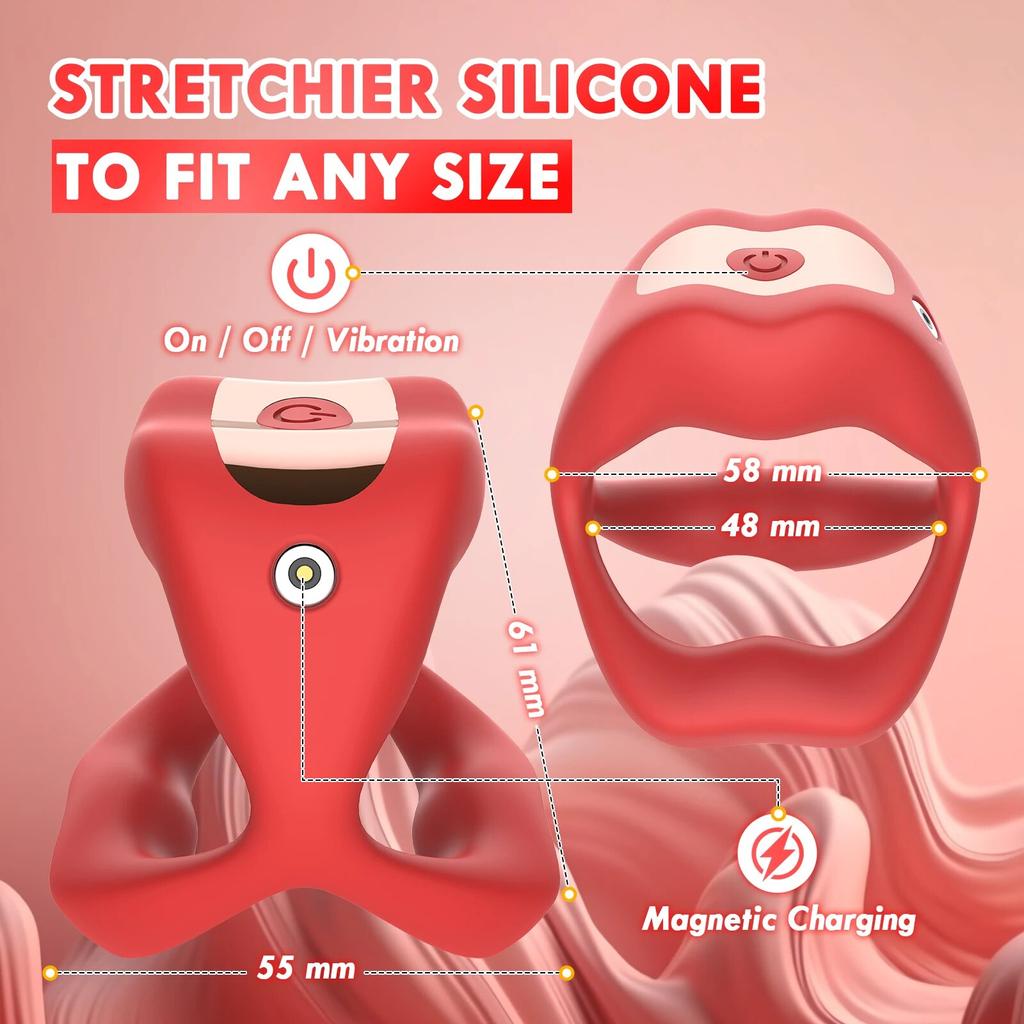 Cock Vibrator Ring for Men Vibrating Penis Ring APP Control Ejaculation Delay Waterproof  Clitoris Simulation Sex Toy for Men