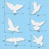 White Removable Window Stickers Electrostatic Glass Decorative Stickers Warning Crash Bird Sticker Anticollision