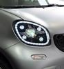 LED Headlight Assembly with Crystal Lens & Flowing Turn Signals for 15-19 Mercedes-Benz Smart