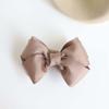 Fabric Solid Color Bow Temperament Headwear Banana Clip Women Hair Clip Korean Style Vertical Clip