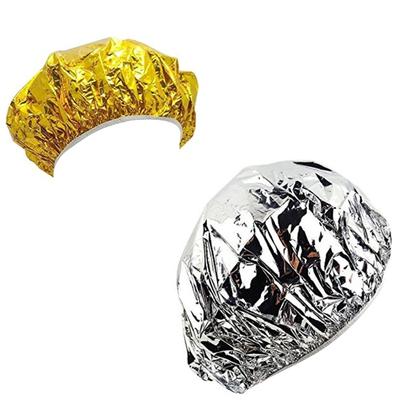 Disposable Water Proof Foil Shower Caps Stylish Headcover for Travel and Hotel Use Hairdressing Elastic Hat Headcover