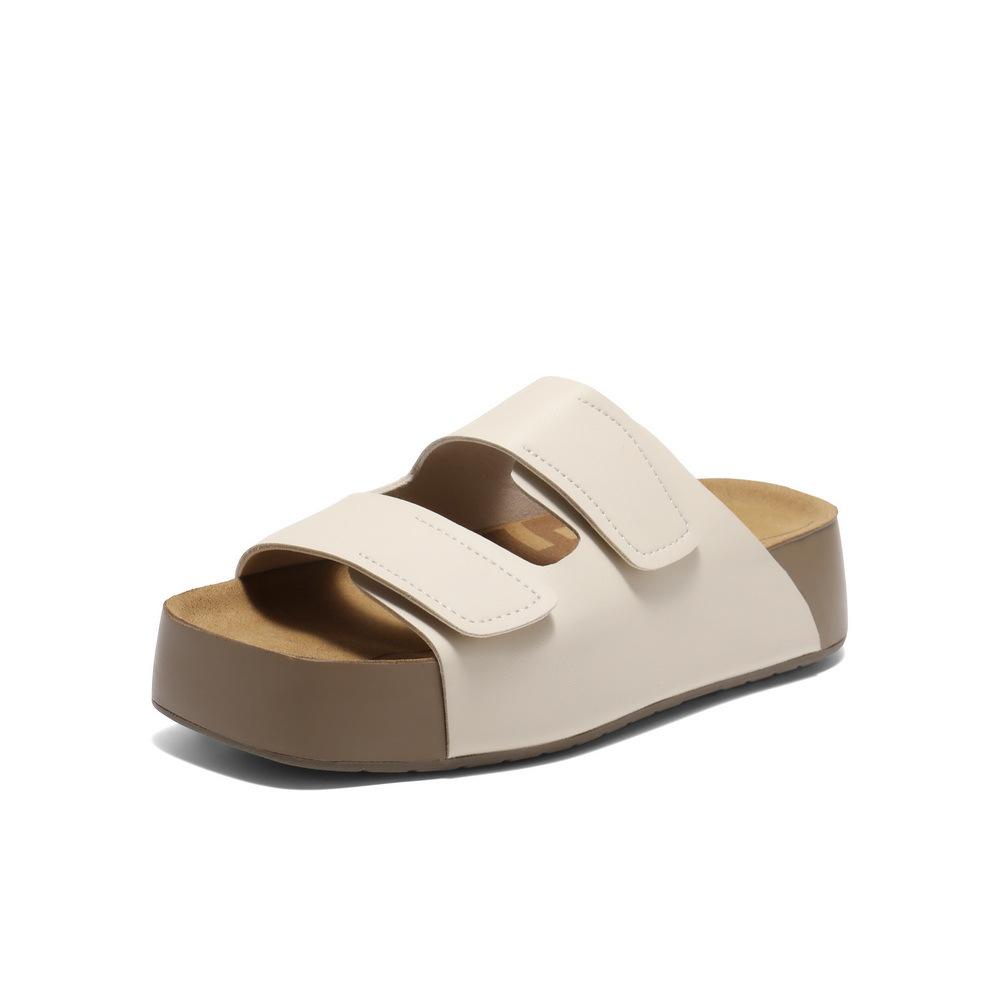 

Platform Toast Birkenstock Slippers Women s Summer 2025 New Velcro Fashion Versatile Comfortable Casual Slippers 35