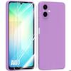 Coque De Protection - BOOLING - Samsung Galaxy A07 - Silicone Liquide Slim Antichoc Violet - 2 Vitres