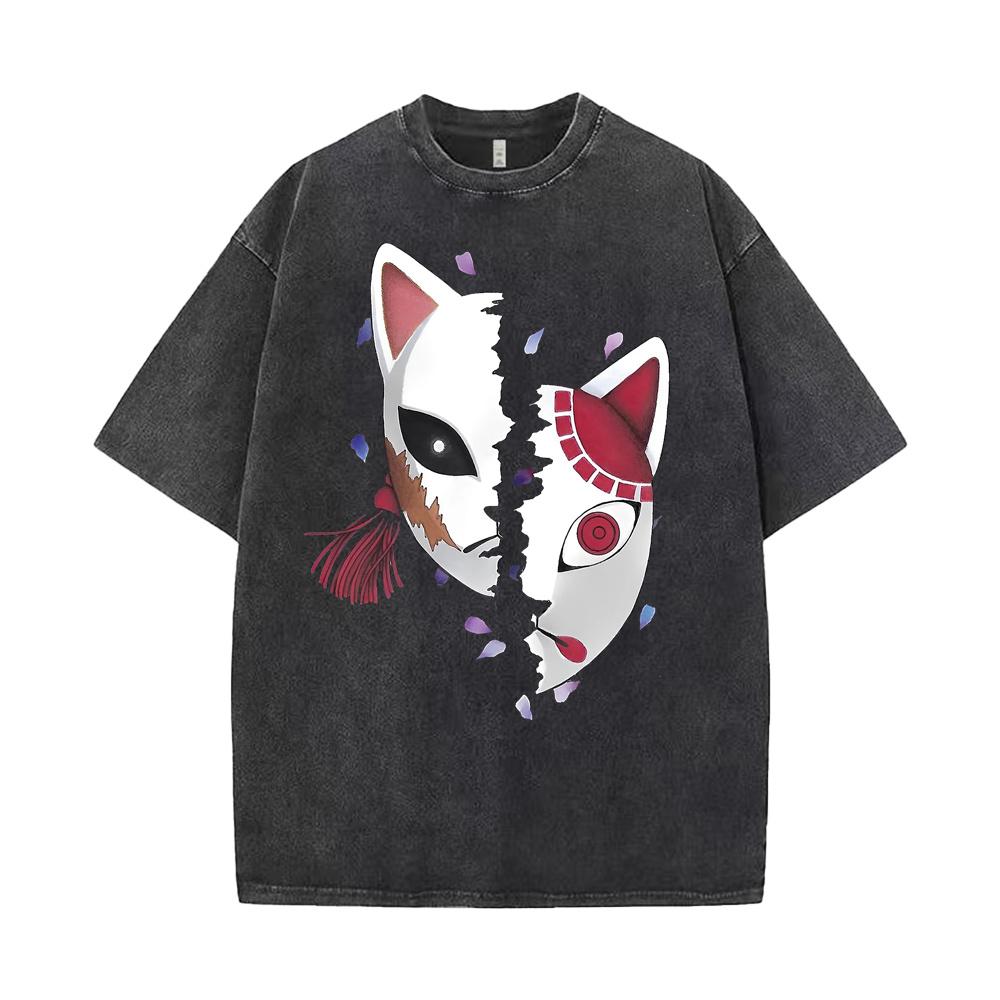 

Сабито Тандзиро Клинок, рассекающий демонов Графическая футболка Аниме Винтаж Харадзюку Y2k Уличная одежда Выстиранные Футболки с принтом Мужские Хлопковые Топы Футболки M