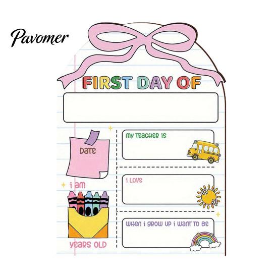 Wooden Message Board for Classroom First Day of School Board, Reusable Erasable Chalkboard Design, Creative Ornaments Stable Base Photo Prop