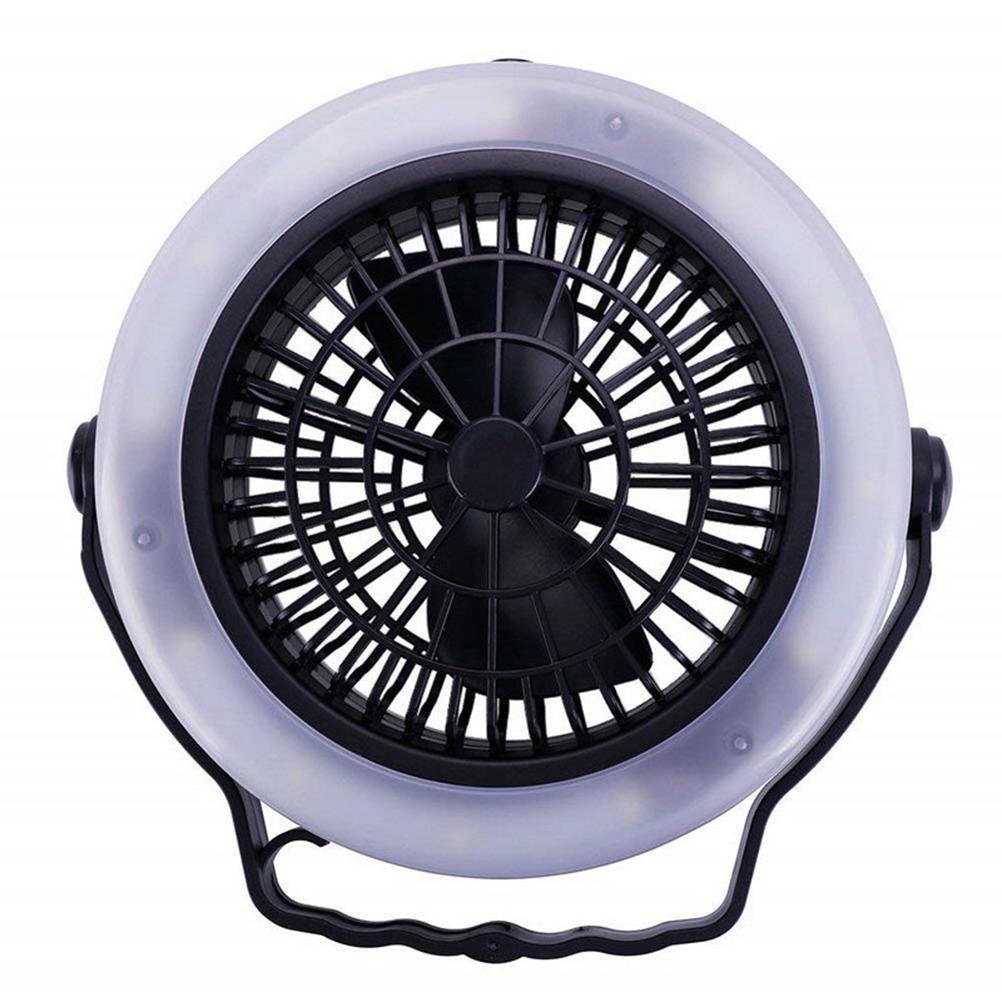 3 in 1 LED Camping Lantern Fan Portable USB Battery Powered Fan Light Tent Lamp with Hook for Outdoor Camping Hiking