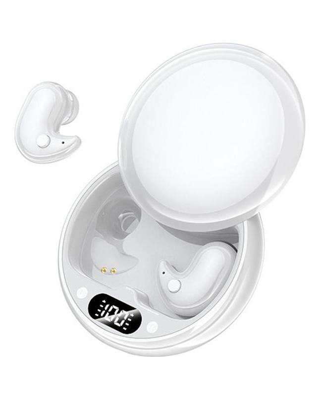 VAORLO Schmerzfreier Schlaf, kabellose In-Ear-Kopfhörer, geringe Latenz, Rauschunterdrückung, Headset mit HD-Mikrofon, Stereo-Musikkopfhörer für alle Smartphones