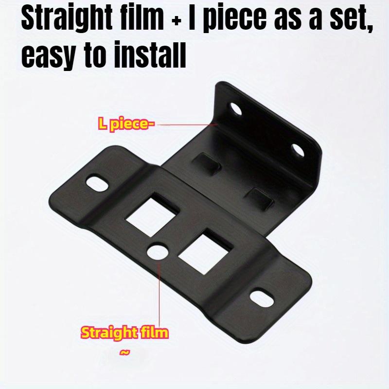 10-delars Set med Metallfästespänne Två-i-ett-inlägg | Möbellaminat L-formade 90-graders Kopplingar, Förtjockat Fäste Heminredning Beslag