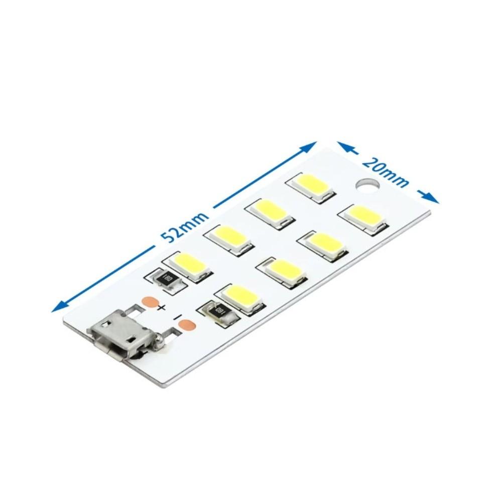 

Durable 8/12/16/20 Beads 5730 SMD LED Panel 5V Power White Light USB LED Light 430mA~470mA Night Lamp Power Outage 8 LED