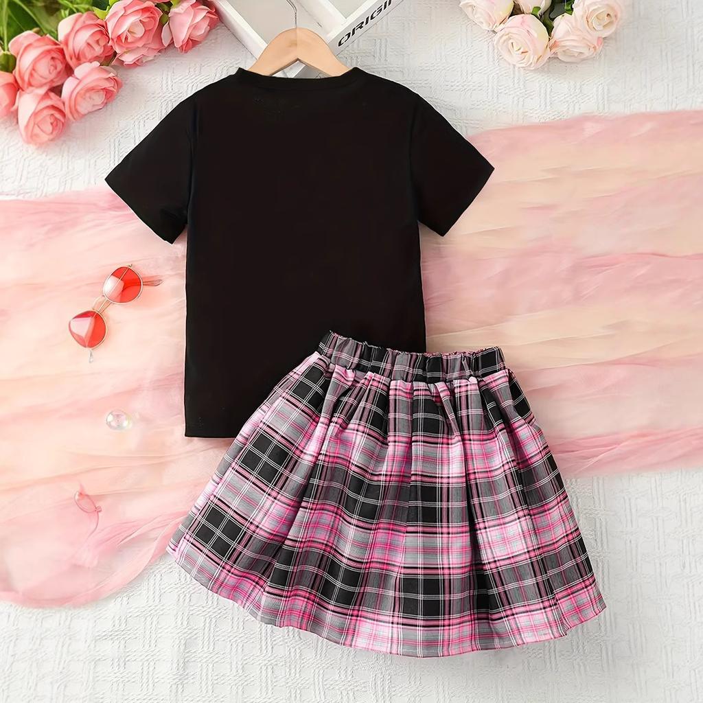 Girls' Fashionable JK Skirt Set for Spring and Autumn Children's Casual Outfit