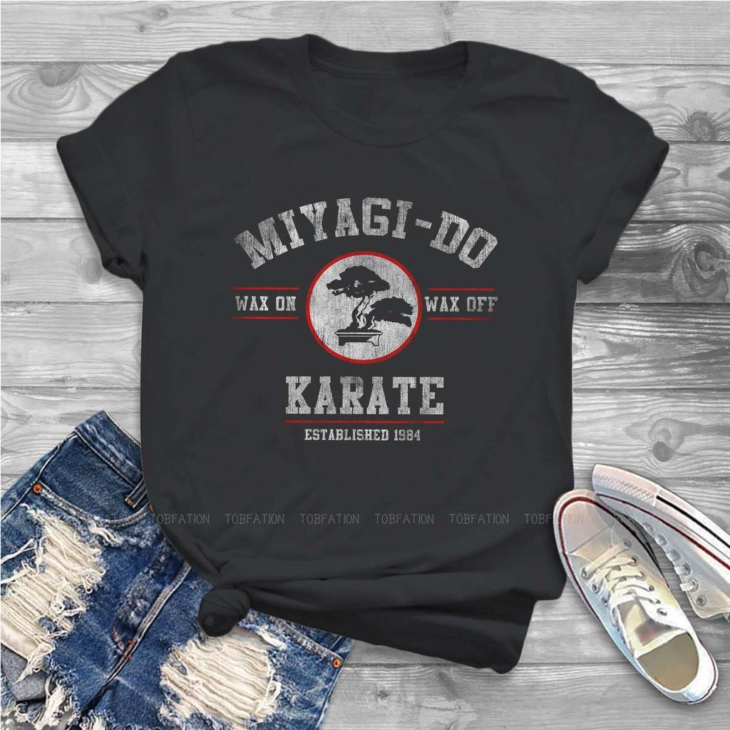 Miyagi Women Clothing Cobra Kai Graphic Print Female Tshirts Vintage Graphic Loose Tops Tee Kawaii Girls Streetwear