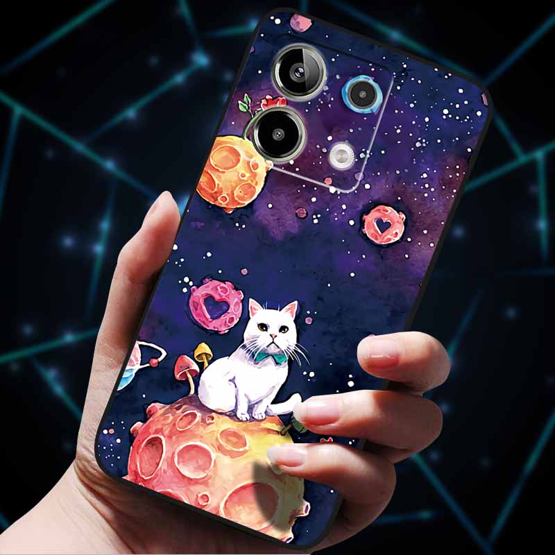 3D Flowers Emboss Fundas For Redmi Note 13 Case Note13Pro 5G Soft Silicone Phone Cases for Redmi Note 13 Pro Plus Back Cover Bag