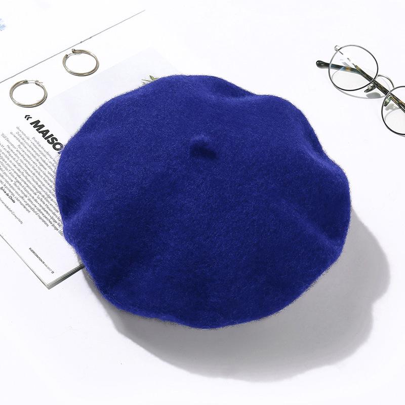 Women's Retro Wool Beret - Autumn/Winter Korean Style Pumpkin Painter Hat