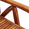 Garden Chairs 8 pcs Adjustable 56x72x107 cm Solid Acacia Wood