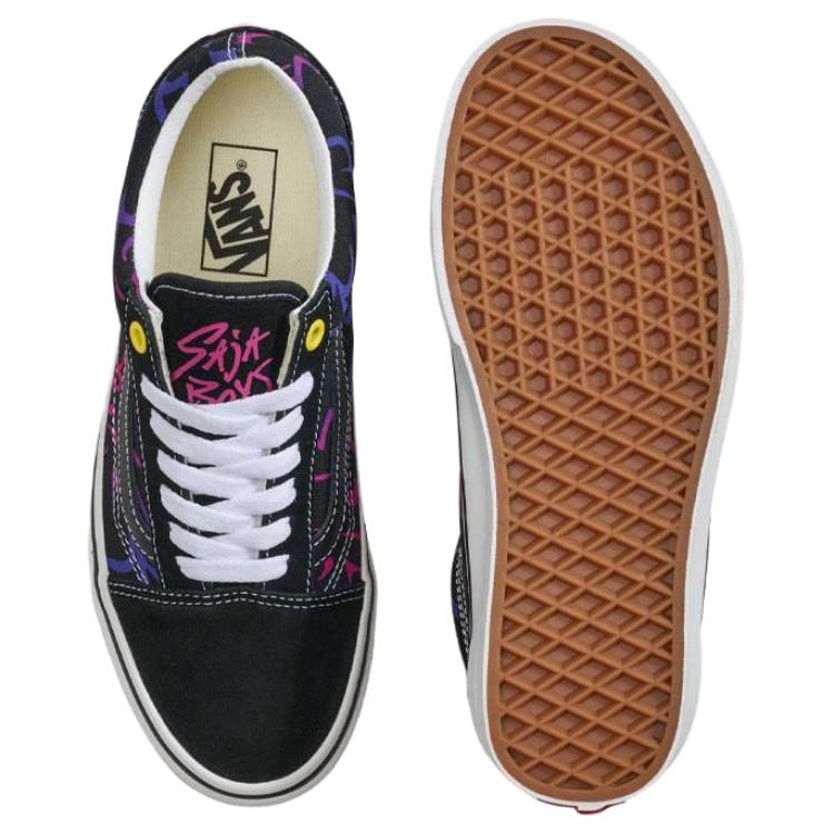 K-Pop Dämonenjäger x Vans Old Skool Saja Boys Herren Sneaker Mehrfarbig Schwarz Lila VN000E8WB9P