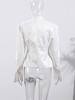 Women's V-neck Jacket Women's Solid Color Single Breasted Jacket Ladies' Waist Cinched Suit 2026