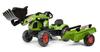 Claas Backhoe Loader - FALK - Steering Wheel and Trailer - Green - 100% Made In France - 70% Recycled Plastic - From 2 Years