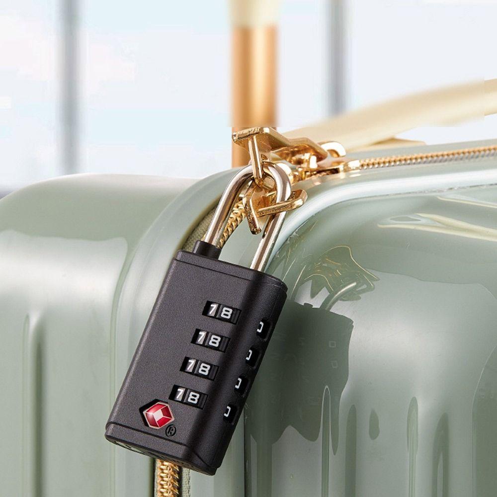 Anti-theft 4 Digit Combination Lock TSA Cabinet Padlock Suitcase Luggage Coded Lock  for Travel