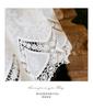 100% Cotton Hollow Flowers Short Curtains Living Room Korean Gream Lace Cloth Half Curtains for Kitchen Bookshelf Dust Curtain
