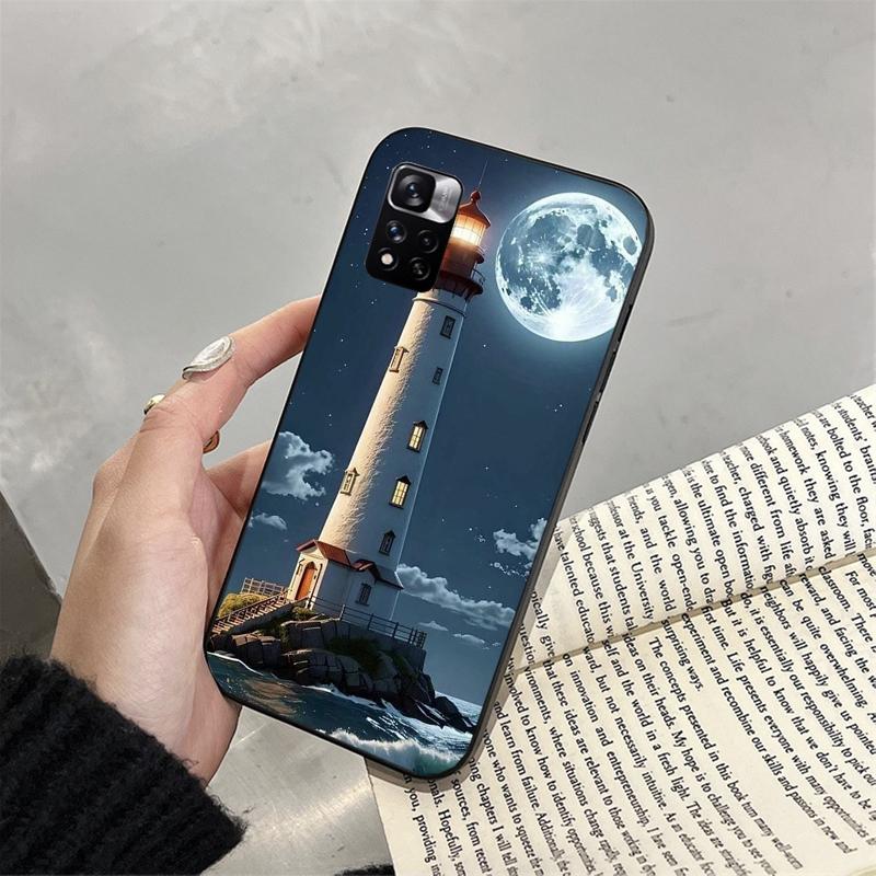 Phone Case For Xiaomi Redmi note 14 Pro 14 13 12 11 10 Pro 14S 12S 11S Redmi 14C 13C 10 Lighthouse