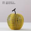Japanese Yayoi Kusama Wave Point Apple Pear Pumpk Resin Craftwork Desktop Decoration Simulation Fruits Figurines ornament