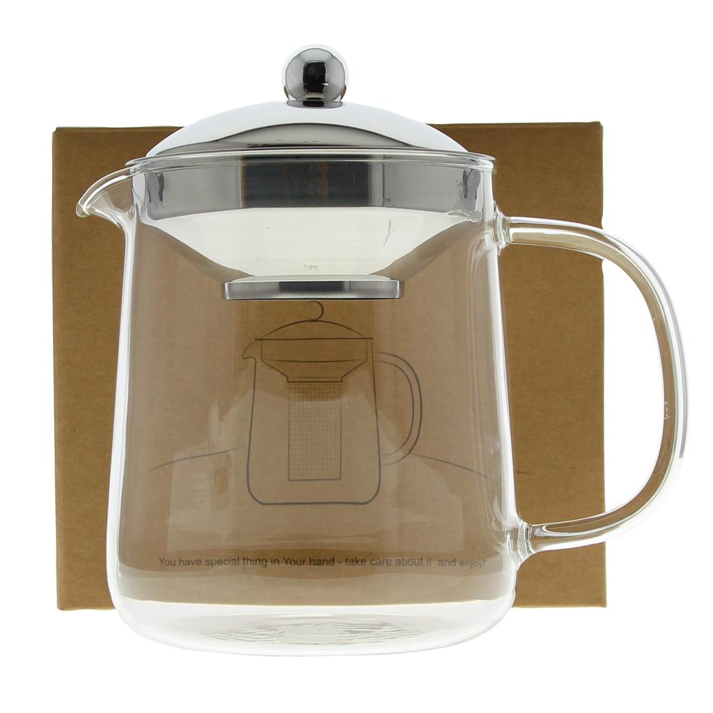 GLASS JUG FOR COFFEE AND TEA 1.2 L