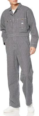 Lee Denim Hickory LM7213 Overalls, Unisex, 2, XS,