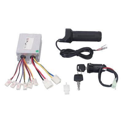 24V 500W Controller Kit with Throttle Twist Grip Heat Dissipatin for Electric Bicycles Tricycles
