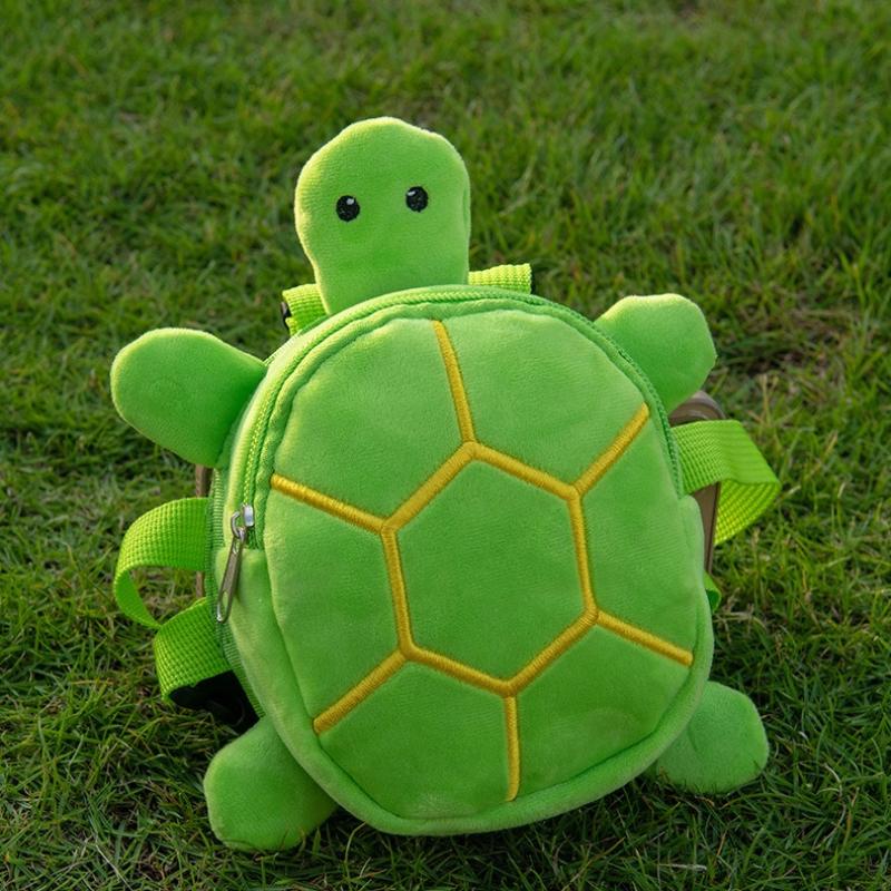Dog Snack Bag Turtle Shape Dog Bag Pet Backpack Puppy School Bag Large Capacity Convenient Soft Portable Cute