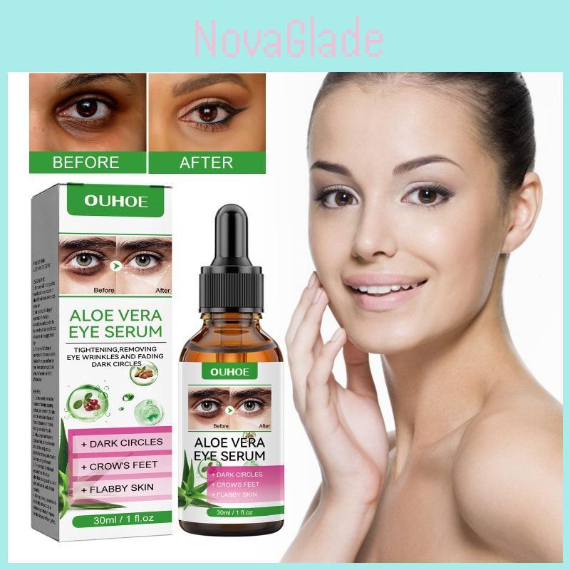 Ouhoe Eye Care Essence Reduces Fine Lines Dark Circles Brightens Dull Skin Hydrating Soft Eye Area 30ml