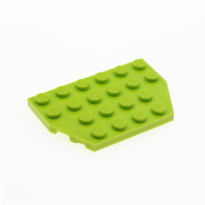 Rainbow Pig MOC Compatible Particles 32059 Wedge Plate 4 X 6 Cut Corners Building Blocks Parts DIY Educational Tech Parts Toys