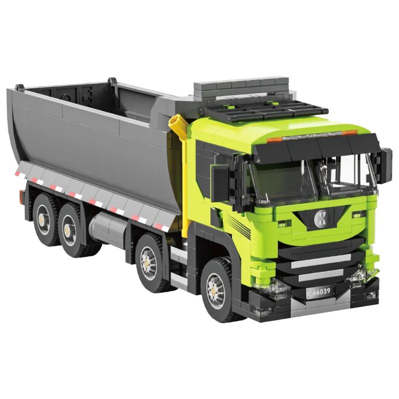 614PCS Schwerer Muldenkipper Bausteine Klassisches Stadt Transportfahrzeug Modell Steine Desktop Dekoration Spielzeug Kinder Weihnachtsgeschenke