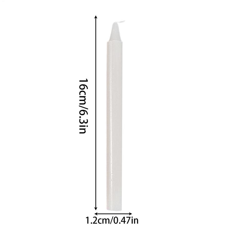 Household Candle Lighting 10pcs Mini Taper Candle Smokeless Odorless Lighting Candles For Emergency Wedding Blessing Sacrifice