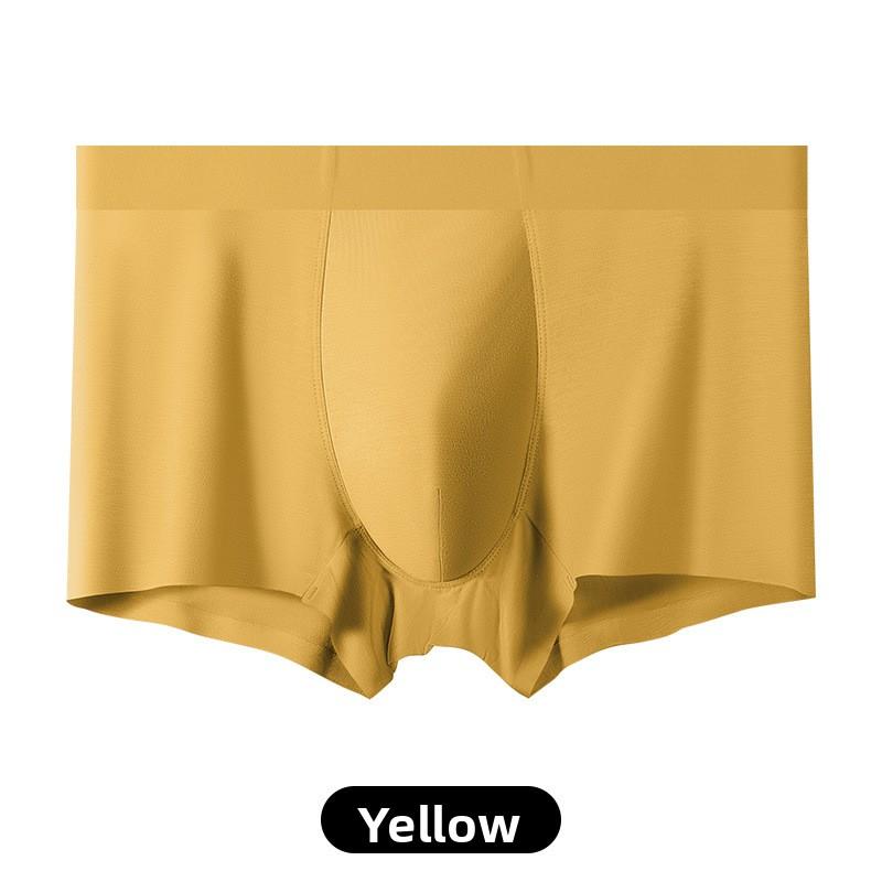 Men Spring and Summer New Xinjiang Cotton Without Trace In The Waist Flat Angle Underwear