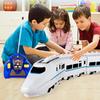 Electric Train Set with Lights & Sounds High-Speed Toy Train for Kids Learning Play,  Birthday Christmas Indoor Outdoor Garden