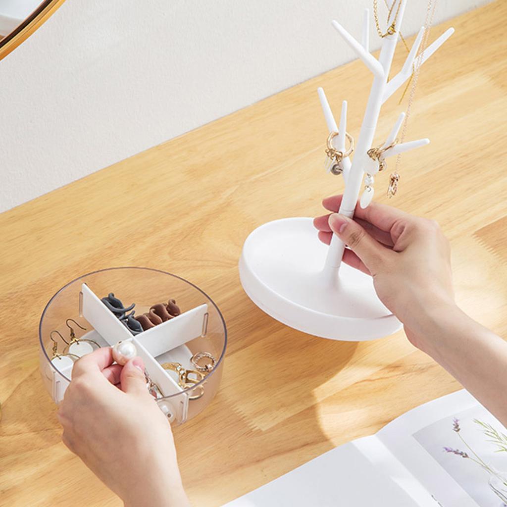 Sieraden Opbergrek Multifunctioneel 360 Graden Draaibaar Desktop Boomtak Sieraden Display Houder