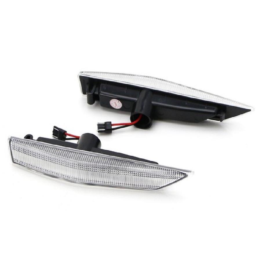 Clear Lens Amber LED Fender Blinker Side Marker Lights For 2009-13 Gen1 Kia Soul