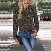 Comfortable Tops Woman Clothing Fashion Casual Tops Shirts Fashionable and Casual Temperament Fall Women's Long Sleeve Printed Bow Shirt